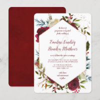 Mistletoe Manor Watercolor Winter Hexagon