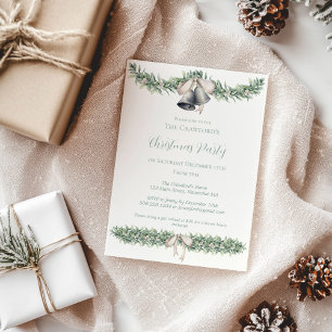 Convites Mistletoe Silver Bells Natal