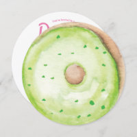 Mistura de Rosquinha Verde 3D com Aquarela