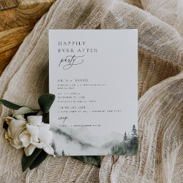 Convites Misty Mountain Feliz Para Sempre Após Festa