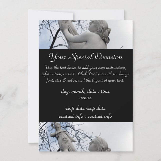 Convites Mito Grego : Cassandra e Palas (Frente)