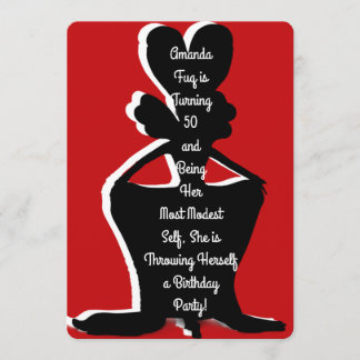 Convites Miz Modesty Drag Rainha Aniversário