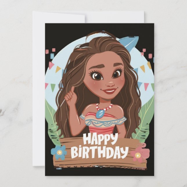 Convites moana (Frente)