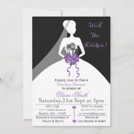 Convites Mod estoque o Chá de panela da cozinha Conite