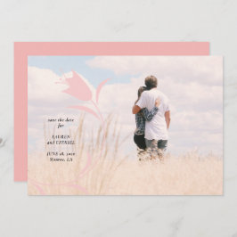 CONVITES MOD PINK TULIP WEDING SALVE A DATA