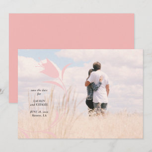 CONVITES MOD PINK TULIP WEDING SALVE A DATA