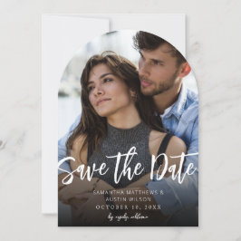 Convites MOD V Photo Bold Save Date (Guardar data - Arco ma