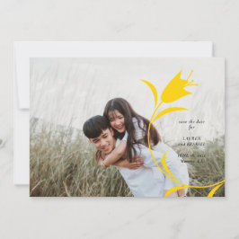 CONVITES MOD YELLOW TULIP WEDDING SALVE A DATA