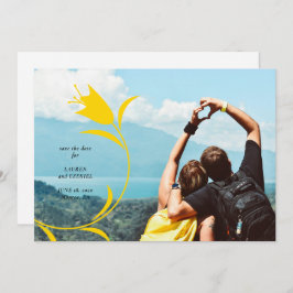 CONVITES MOD YELLOW TULIP WEDDING SALVE A DATA