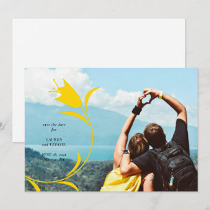 CONVITES MOD YELLOW TULIP WEDDING SALVE A DATA