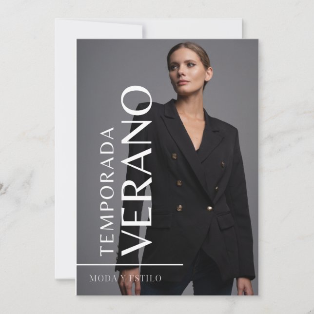 Convites Moda diseño (Frente)