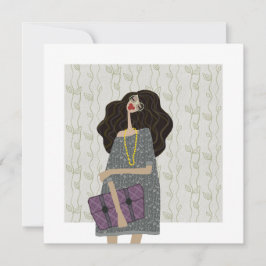 Convites Moda Fashionista de Volta às Aulas Ilustração