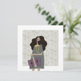 Convites Moda Fashionista de Volta às Aulas Ilustração