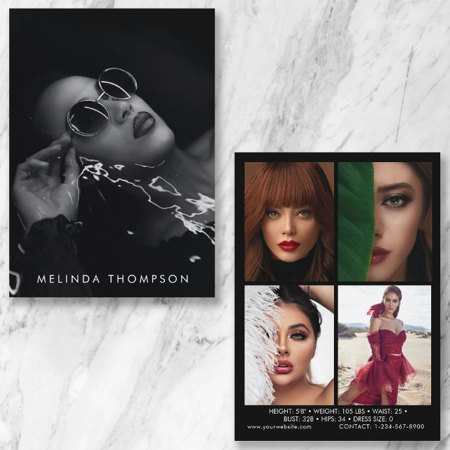 Convites Modelagem da placa comp 5 fotográfica preta (Criador carregado)