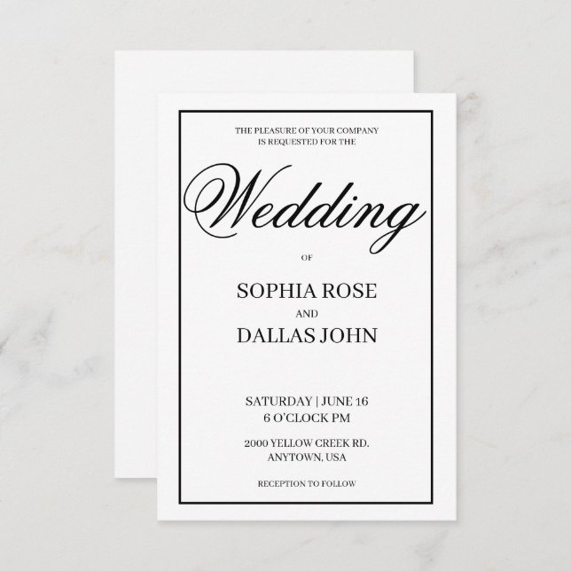 Convites modelo (Frente/Verso)