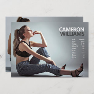 Convites Modelo Ator 5x7 Placa Zed Comp de Dois Lados