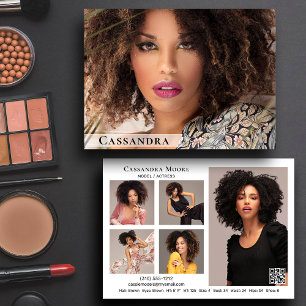 Convites Modelo Ator 6 Foto Modelo de placa comp frente e v