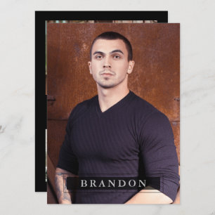 Convites Modelo Ator Comp Zed Card 5 Foto 5.5x7.5 Pro