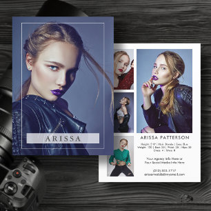 Convites Modelo Ator Pro 5.5x7.5 Comp/Zed Card 5 Foto