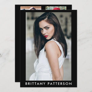 Convites Modelo Ator Pro Comp Card Female 5 Foto