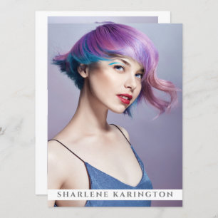 Convites Modelo Ator Pro Comp Card Modelo 3 Photo White