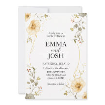 Modelo Boho de Casamento de Flores Selvagens