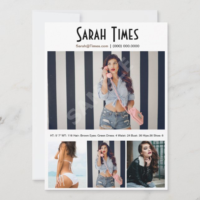 Convites Modelo branco da placa Comp de matriz de modelo de (Verso)