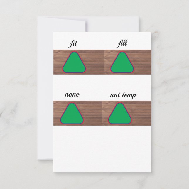 Convites modelo com diferentes estados de preenchimento (Frente)