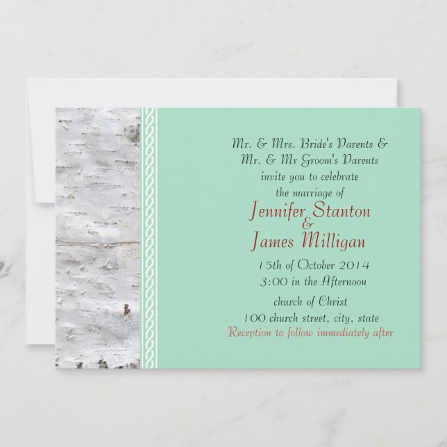 Convites Modelo de aves (Frente)