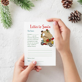 Convites Modelo de Carta de Natal das Crianças para o Urso 