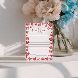 Convites Modelo de Carta Imprimível Sweetheart para Criança