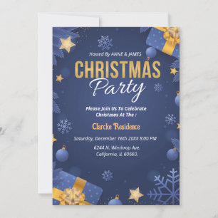 Convites Modelo de Cartaz de Festa de Natal Alegre