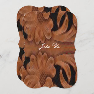 Convites Modelo de Casamento Ocidental do Impressão de Cour