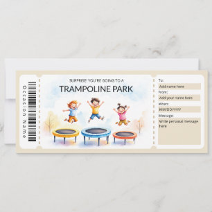 Convites Modelo de Certificado de Presente para Parque de T