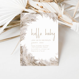 Convites Modelo de Chá de fraldas de bebê