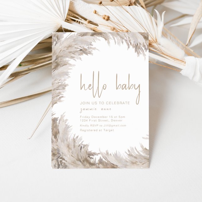 Convites Modelo de Chá de fraldas de bebê (Criador carregado)