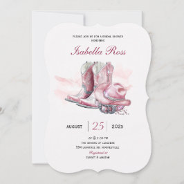 Convites Modelo de Chá de panela de Cowgirl digital