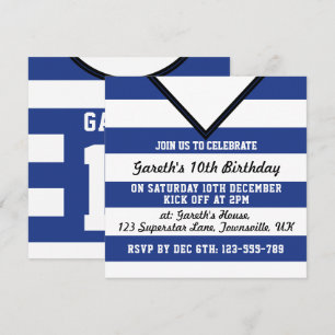 Convites Modelo de Convidados do Partido Temático de Jerse