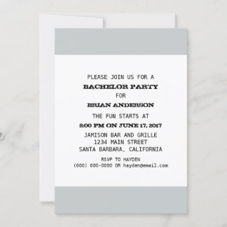 Convites Modelo de Festa de Despedida de Solteiro