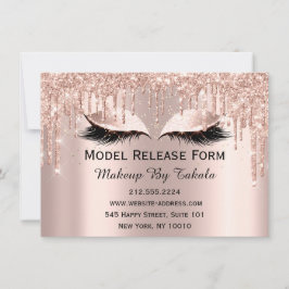 Convites Modelo de formulário de ativação do artista Rosa