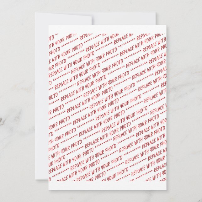 Convites Modelo de Foto 8x10 Específico do Tamanho (Frente)