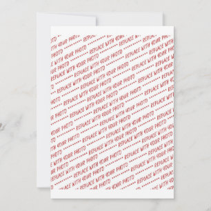 Convites Modelo de Foto 8x10 Específico do Tamanho