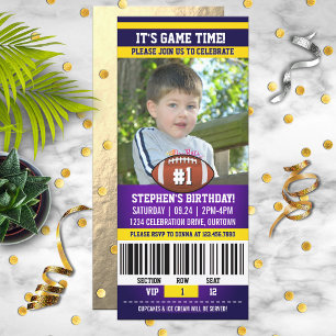 Convites Modelo de Foto de Aniversário de Futebol