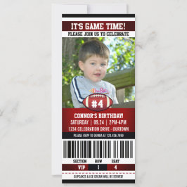 Convites Modelo de Foto de Aniversário de Futebol