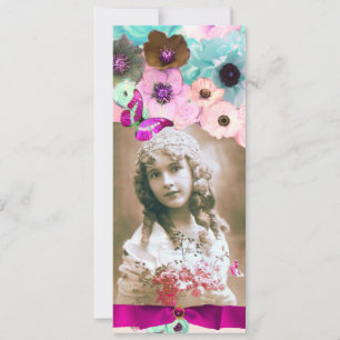 CONVITES MODELO DE FOTO DE ROSAS ROSAS E BORBOLETA SWEET 16