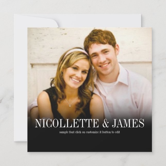 Convites Modelo de foto/evento de desativação PixDezines (Frente)