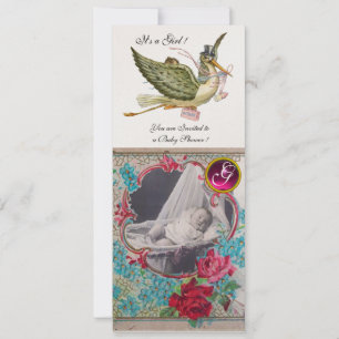 CONVITES MODELO DE FOTO MONOGRAMA DO CHÁ DE FRALDAS STORAGE