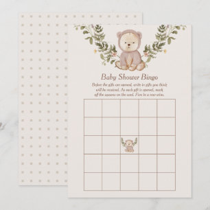 Convites Modelo de Jogo do Chá de fraldas do Urso de Teddy