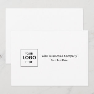 Convites Modelo de Logotipo de Negócios Personalizado