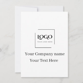 Convites Modelo de logotipo personalizado elegante